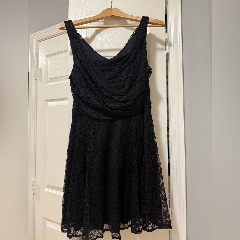 Express Black Lace Mini Dress